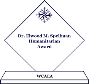 Spellman Humanitarian Award trophy